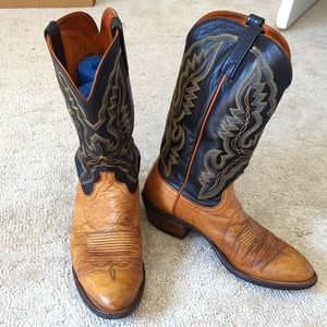 Lucchesse Goat Leather Cowboy Boots